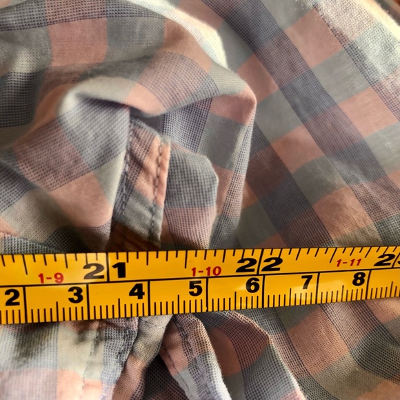 BAR III Pink, Blue and White Slim Fit Men's Button Down Shirt - Size Medium - Picture 7 of 7